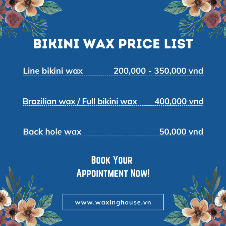 The best bikini wax, Brazilian wax in Hanoi and HCMC