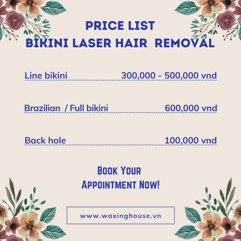 Bikini laser hair removal: 100% Money back guarantee