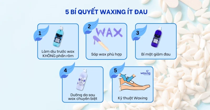 5 Bí Quyết Wax Lông Ít Đau, Sạch Tận Gốc Tại Waxing House