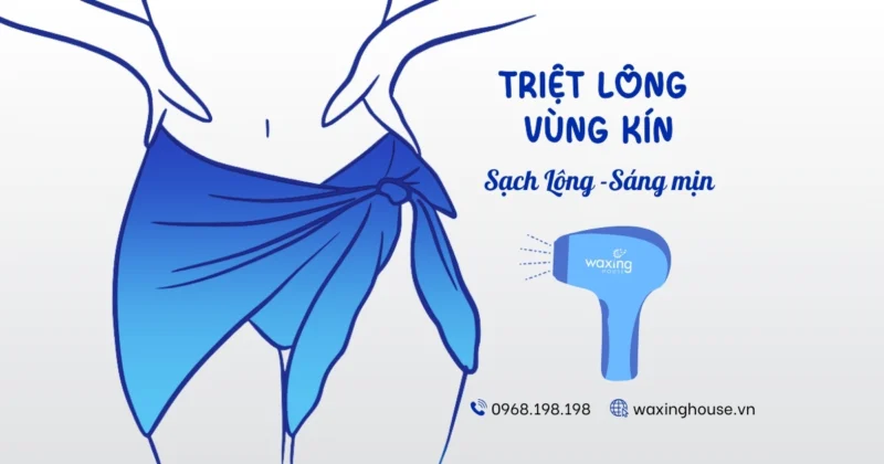 Triệt lông vùng kín: Sạch Lông, Da sáng mịn màng