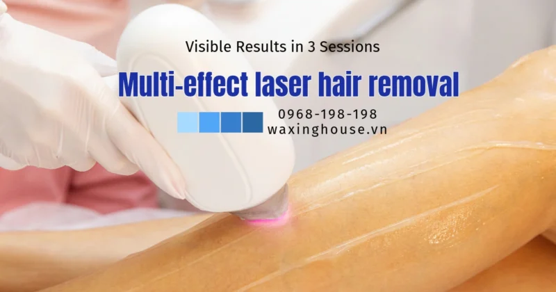 Multi-effect laser hair removal